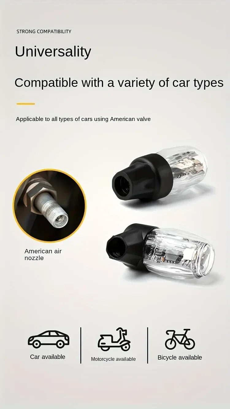 Car wheel hub light, electric bike, motorcycle tire air nozzle light, children's wheel, mountain bike, flashing light