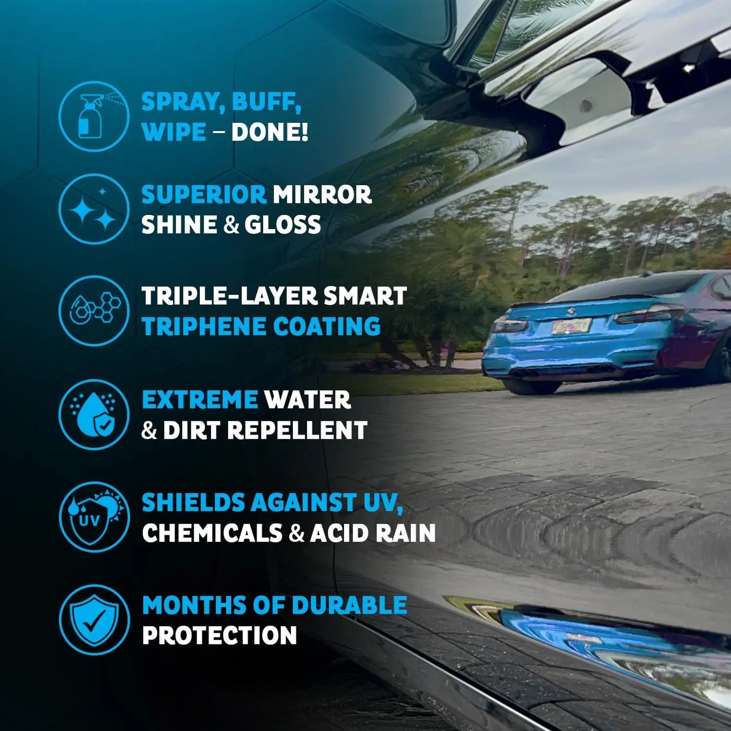Car Spray Quick Spray Wipe Purpose Waterless Detailer Better Than Any Car Detailing Clean Shine Protect Paint Glass Wheels Trim