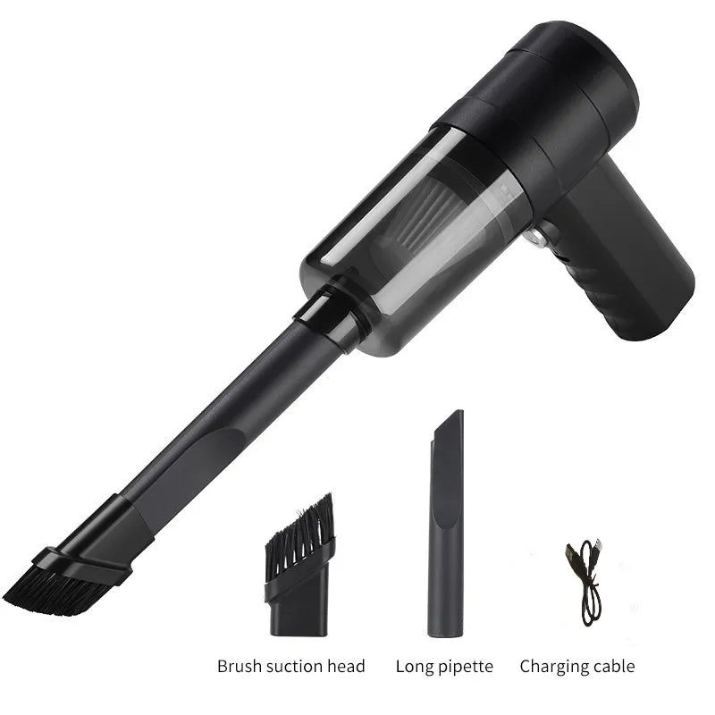 Car vacuum cleaner, mini portable vacuum cleaner, multifunctional, suitable for car, keyboard cleaning, pet hair cleaning