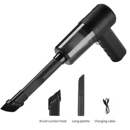 Car vacuum cleaner, mini portable vacuum cleaner, multifunctional, suitable for car, keyboard cleaning, pet hair cleaning
