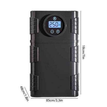 Portable 120 PSI Cordless Air Compressor – Tire Inflator for Car, Bike & Motorcycle