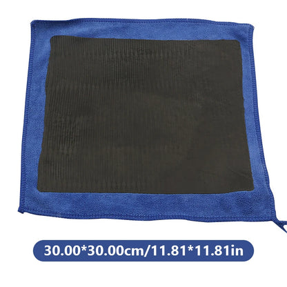 SEAMETAL Car Detailing Cleaning Towel Magic Clay Cloth Absorbent Rag with Blue Clay Bar Towel Deeply Remove Stains Washing Tool