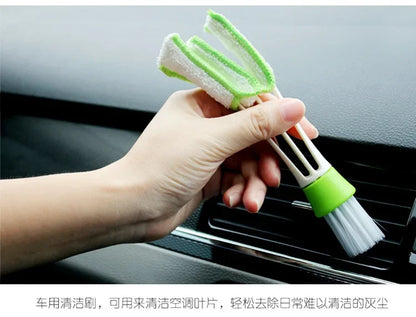 Car Air Conditioner Vent Brush Microfibre Car Grille Cleaner Auto Detailing Blinds Duster Car Cleaning Brush Interior Accessori