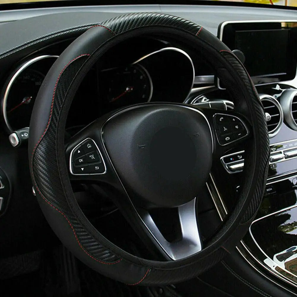 Car Steering Wheel Cover Leather Covers For Renault Clio Megane 4 3 2 Scenic Duster Fluence Laguna Kangoo Auto Decor Accessories