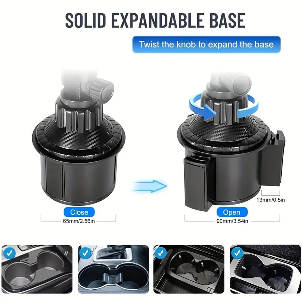 Magnetic Phone Holder Installation of Water Cup in Car for Magsafe IPhone 16 15 14 13 12 Samusng Xiaomi 360° Rotation Cell Mount