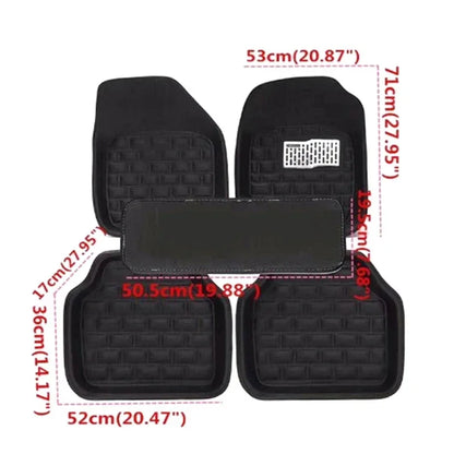 5pcs Car Floor Mats Foot Pad Anti-Slip Car Carpet Mats for The Car Mats Auto Universal Zwarte Auto Styling Interieur