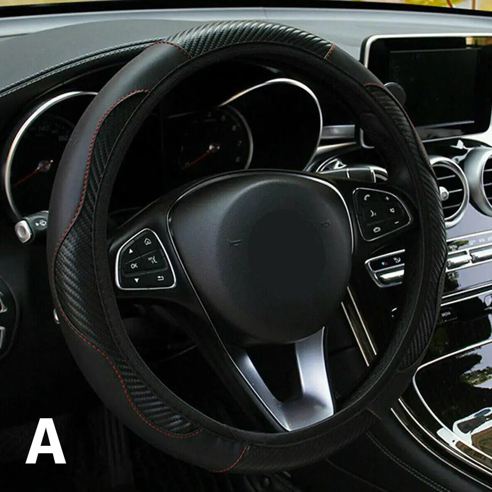 Car Steering Wheel Cover Leather Covers For Renault Clio Megane 4 3 2 Scenic Duster Fluence Laguna Kangoo Auto Decor Accessories