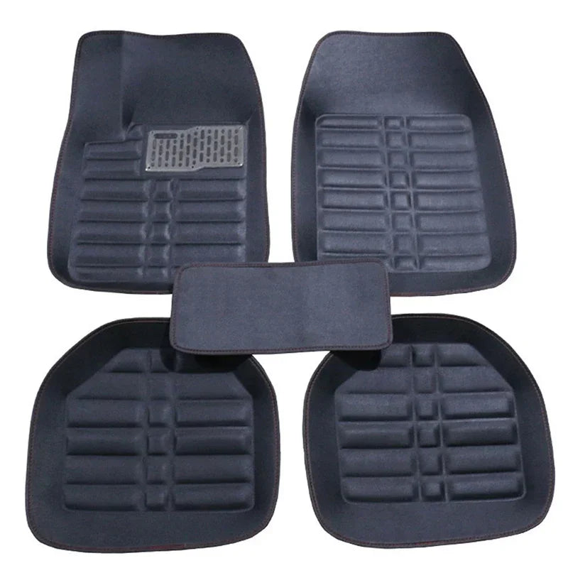 5pcs Car Floor Mats Foot Pad Anti-Slip Car Carpet Mats for The Car Mats Auto Universal Zwarte Auto Styling Interieur