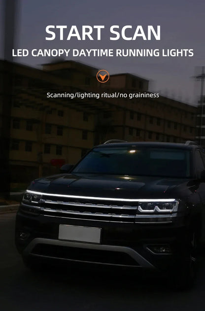 12V 120CM Car LED Daytime Running Light Bar Car Hood Light Bar Car Hood Trim Cover Light Bar Car Hood Ambient Light