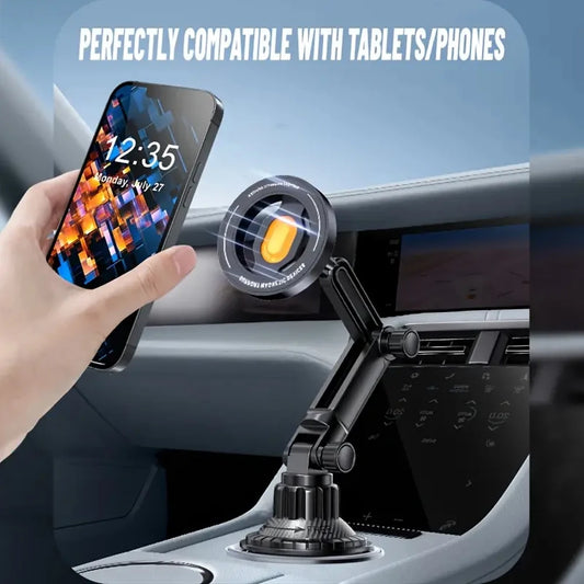Magnetic Phone Holder Installation of Water Cup in Car for Magsafe IPhone 16 15 14 13 12 Samusng Xiaomi 360° Rotation Cell Mount