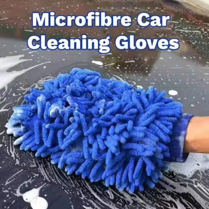 1/3/5PCS Car Detailing Wash Gloves Double Sided Multifunction Gloves Motorcycle Wash Tools Care Cleaning Car Accessories