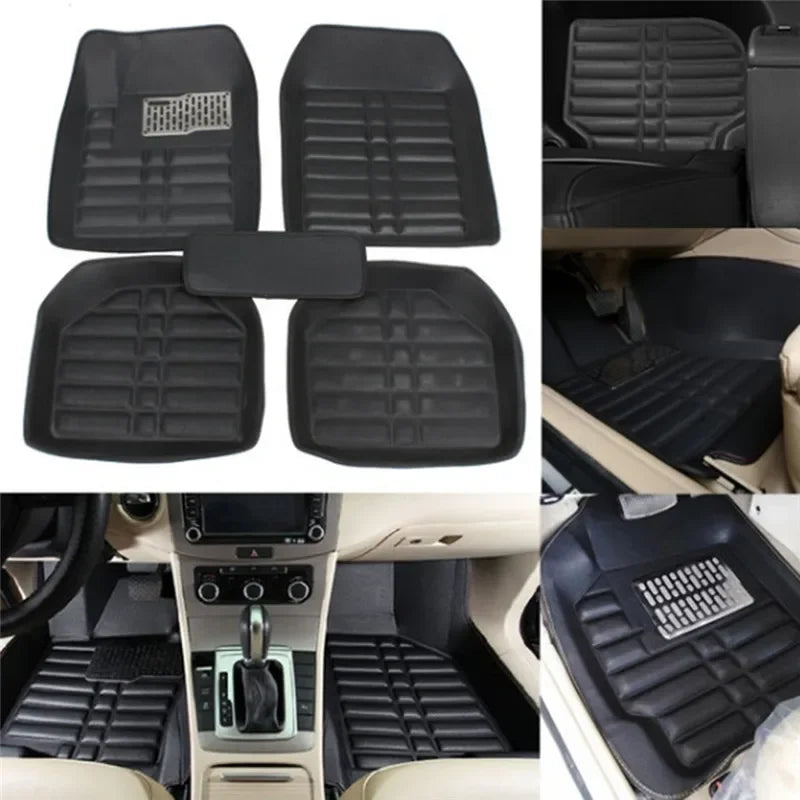 5pcs Car Floor Mats Foot Pad Anti-Slip Car Carpet Mats for The Car Mats Auto Universal Zwarte Auto Styling Interieur