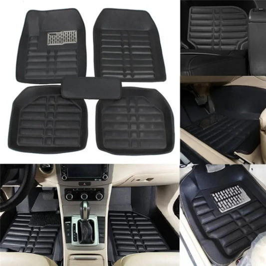 5pcs Car Floor Mats Foot Pad Anti-Slip Car Carpet Mats for The Car Mats Auto Universal Zwarte Auto Styling Interieur