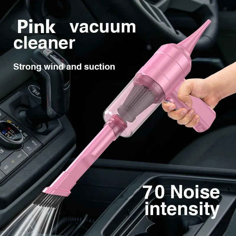 Car vacuum cleaner, mini portable vacuum cleaner, multifunctional, suitable for car, keyboard cleaning, pet hair cleaning