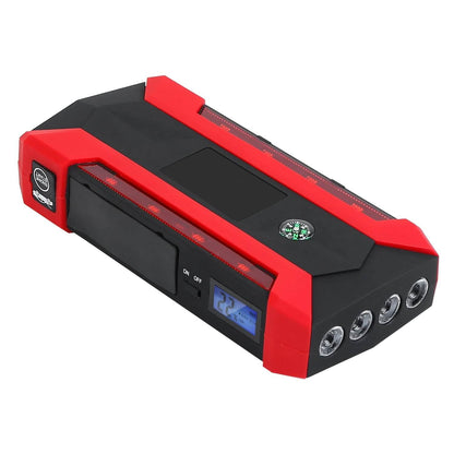Car Jump Starter Booster with LCD Screen 4 Modes LED Flashlight